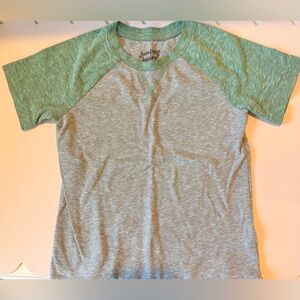 Jumping Beans Heathered Green and Gray Tee